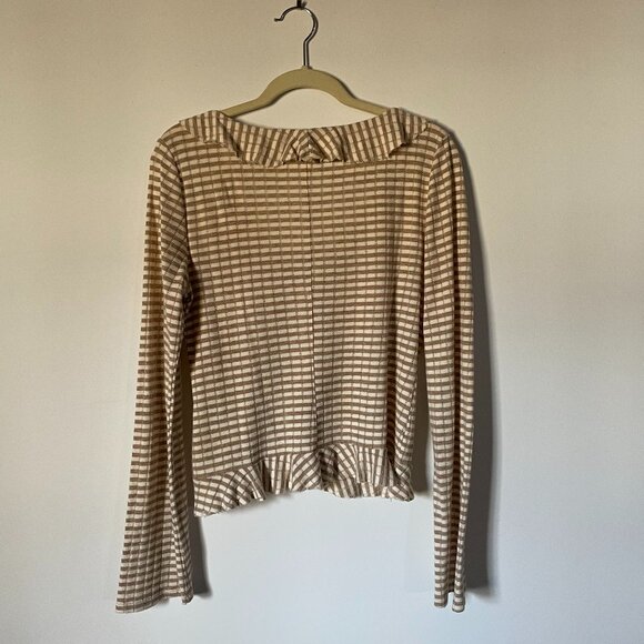 Pilcro Ruffled Cardigan Sweater - Picture 2 of 6